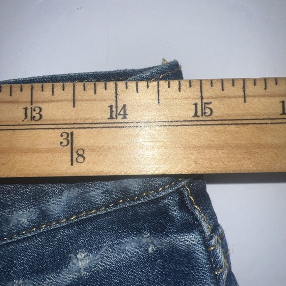 Polo Ralph Lauren Women's The Crosby Relaxed Denim Shorts Size 27 Frayed Raw Hem - Picture 3 of 8